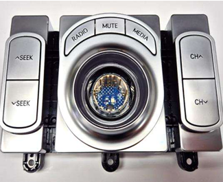 다이얼 컨트롤 베젤/노브 양산 적용 예시