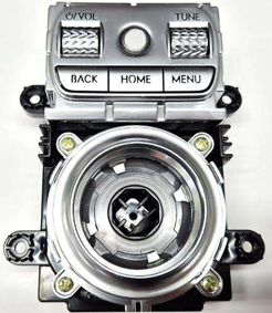 다이얼 컨트롤 베젤/노브 양산 적용 예시